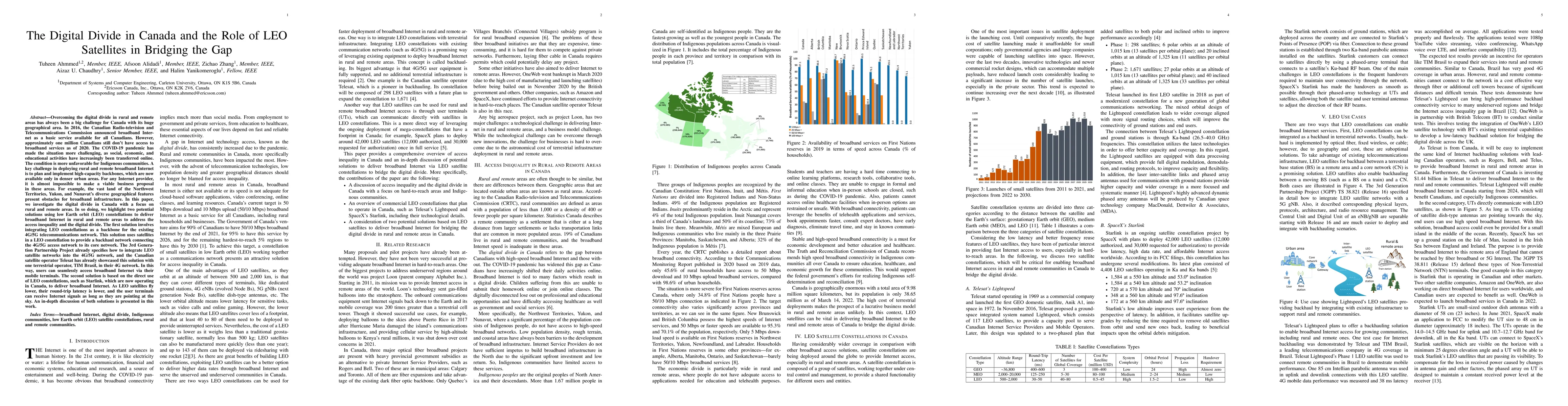 Thumbnail for The Digital Divide in Canada and the Role of LEO Satellites in Bridging
  the Gap