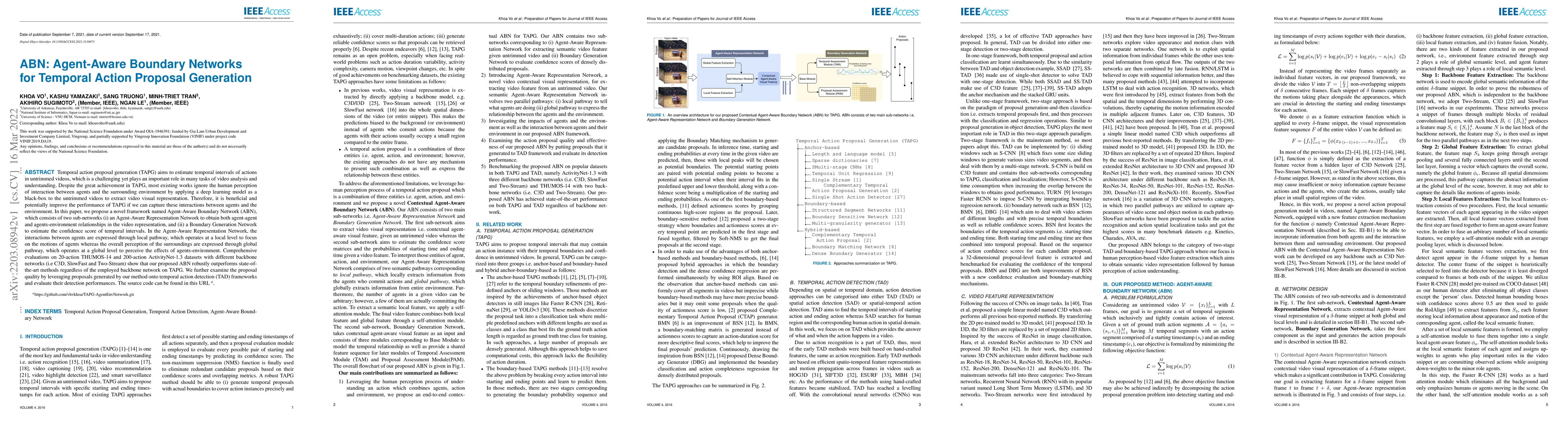 Thumbnail for ABN: Agent-Aware Boundary Networks for Temporal Action Proposal
  Generation