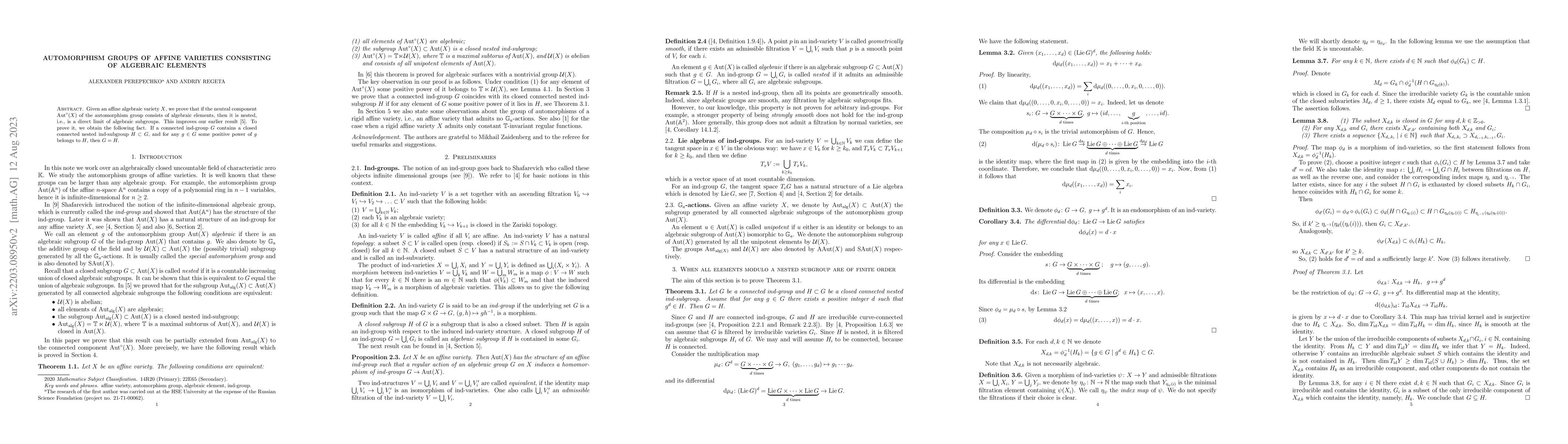 Thumbnail for Automorphism groups of affine varieties consisting of algebraic elements