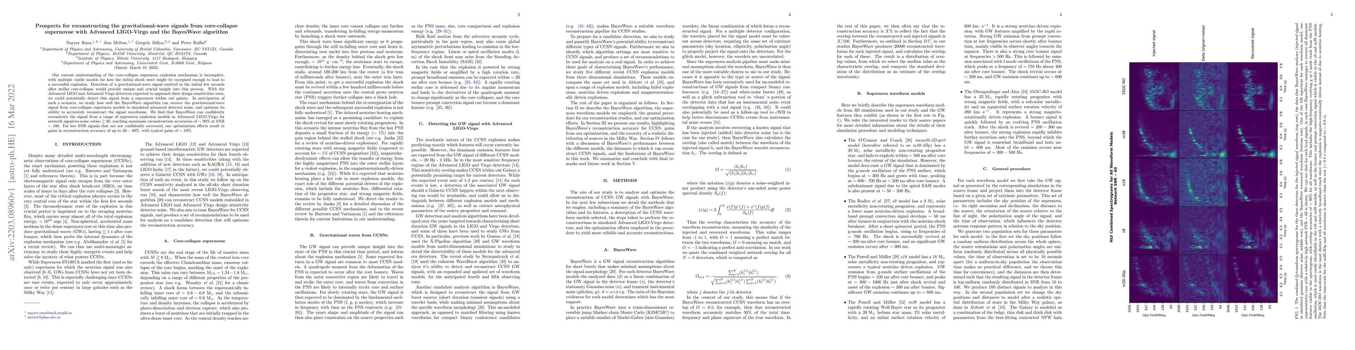 Thumbnail for Prospects for reconstructing the gravitational-wave signals from
  core-collapse supernovae with Advanced LIGO-Virgo and the BayesWave algorithm