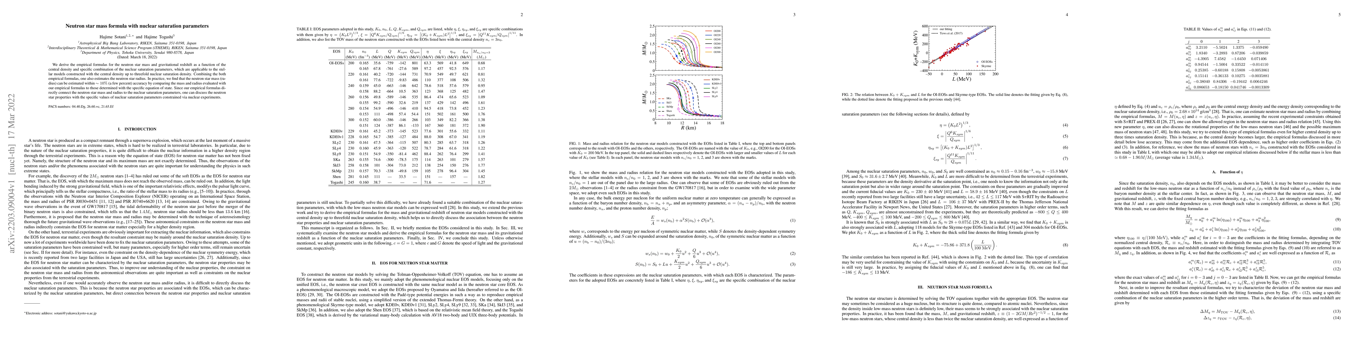 Thumbnail for Neutron star mass formula with nuclear saturation parameters