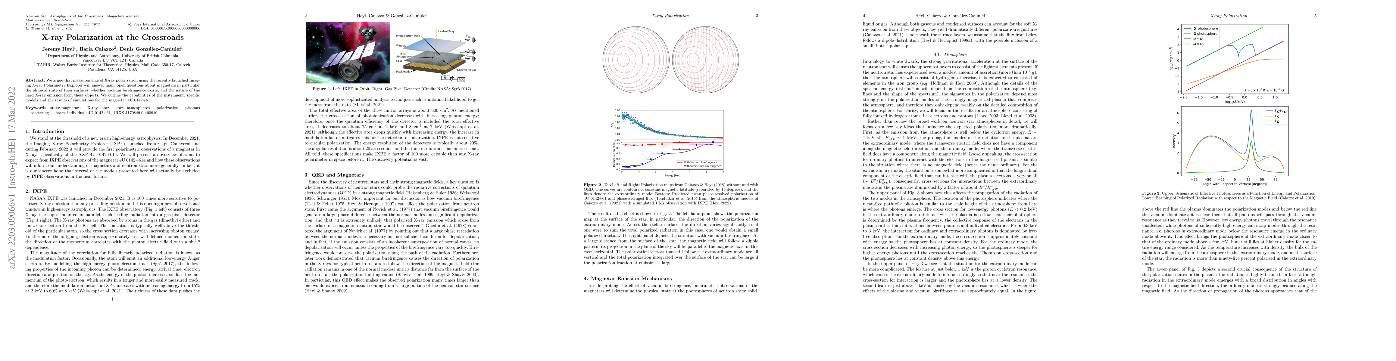 Thumbnail for X-ray Polarization at the Crossroads