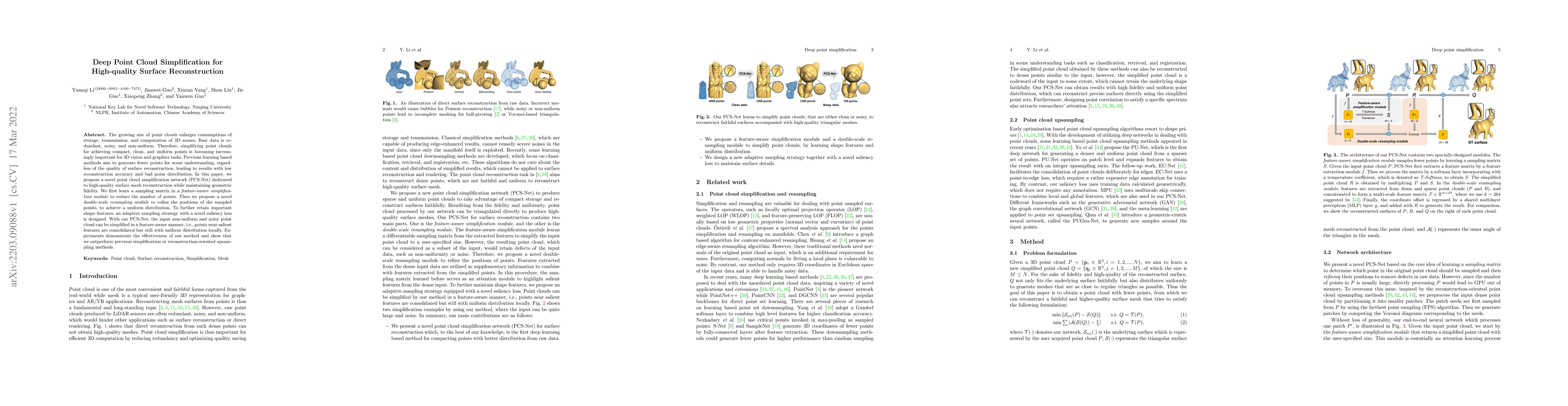 Thumbnail for Deep Point Cloud Simplification for High-quality Surface Reconstruction