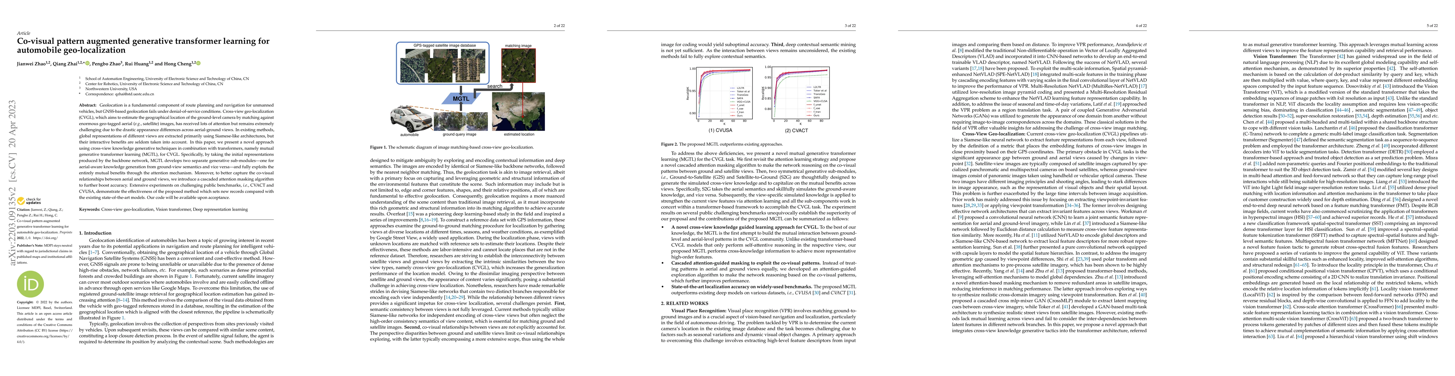 Thumbnail for Co-visual pattern augmented generative transformer learning for
  automobile geo-localization