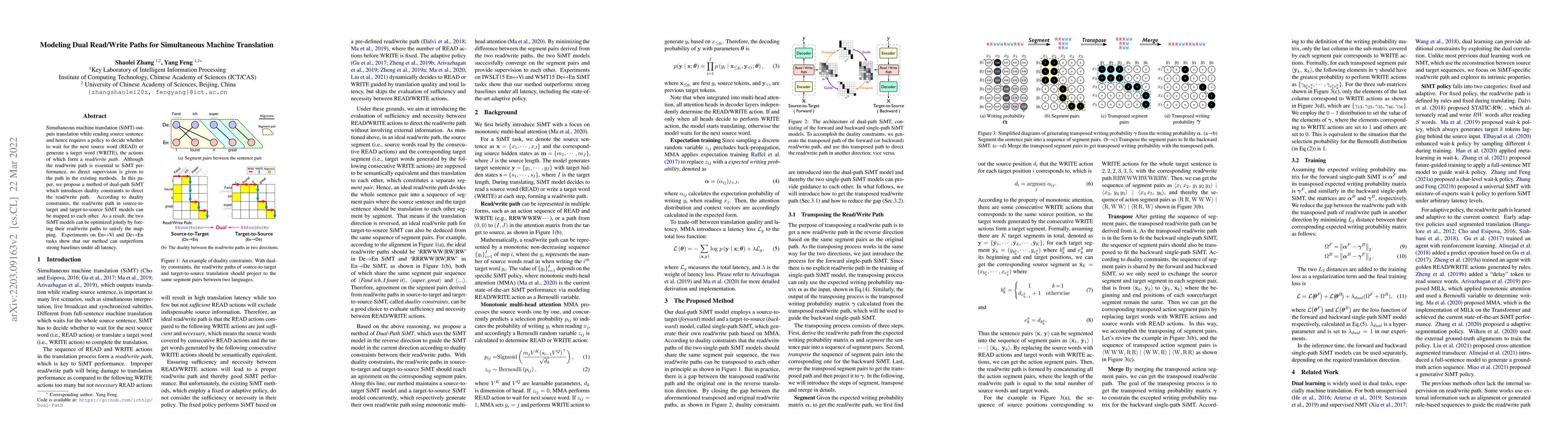 Thumbnail for Modeling Dual Read/Write Paths for Simultaneous Machine Translation