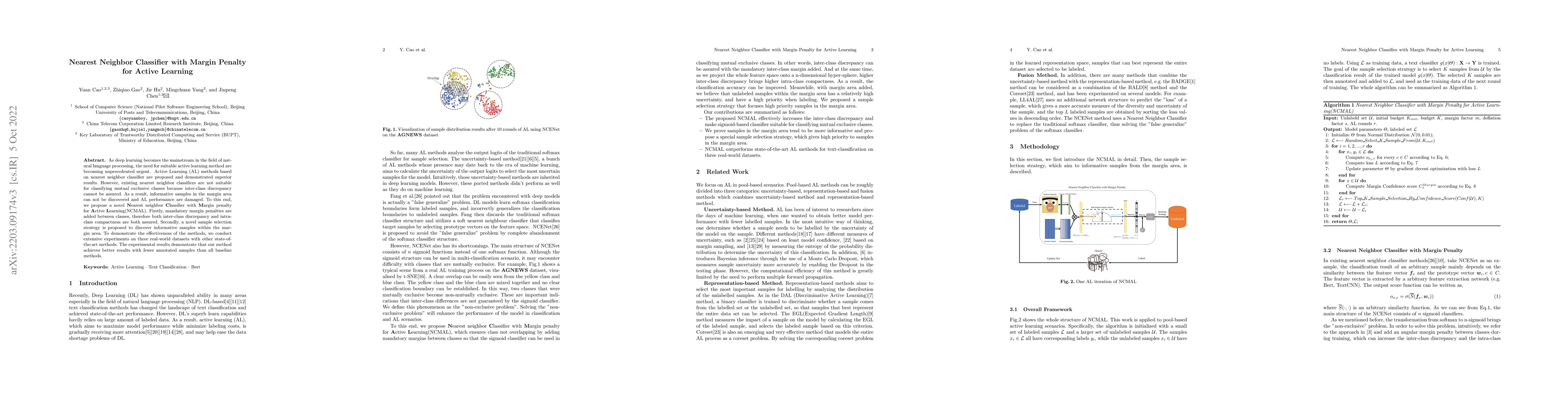 Thumbnail for Nearest Neighbor Classifier with Margin Penalty for Active Learning