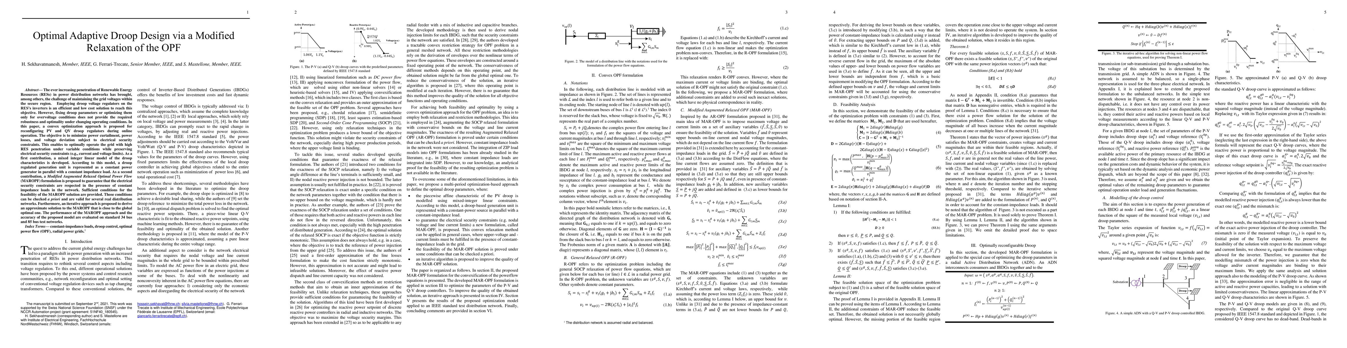 Thumbnail for Optimal Adaptive Droop Design via a Modified Relaxation of the OPF