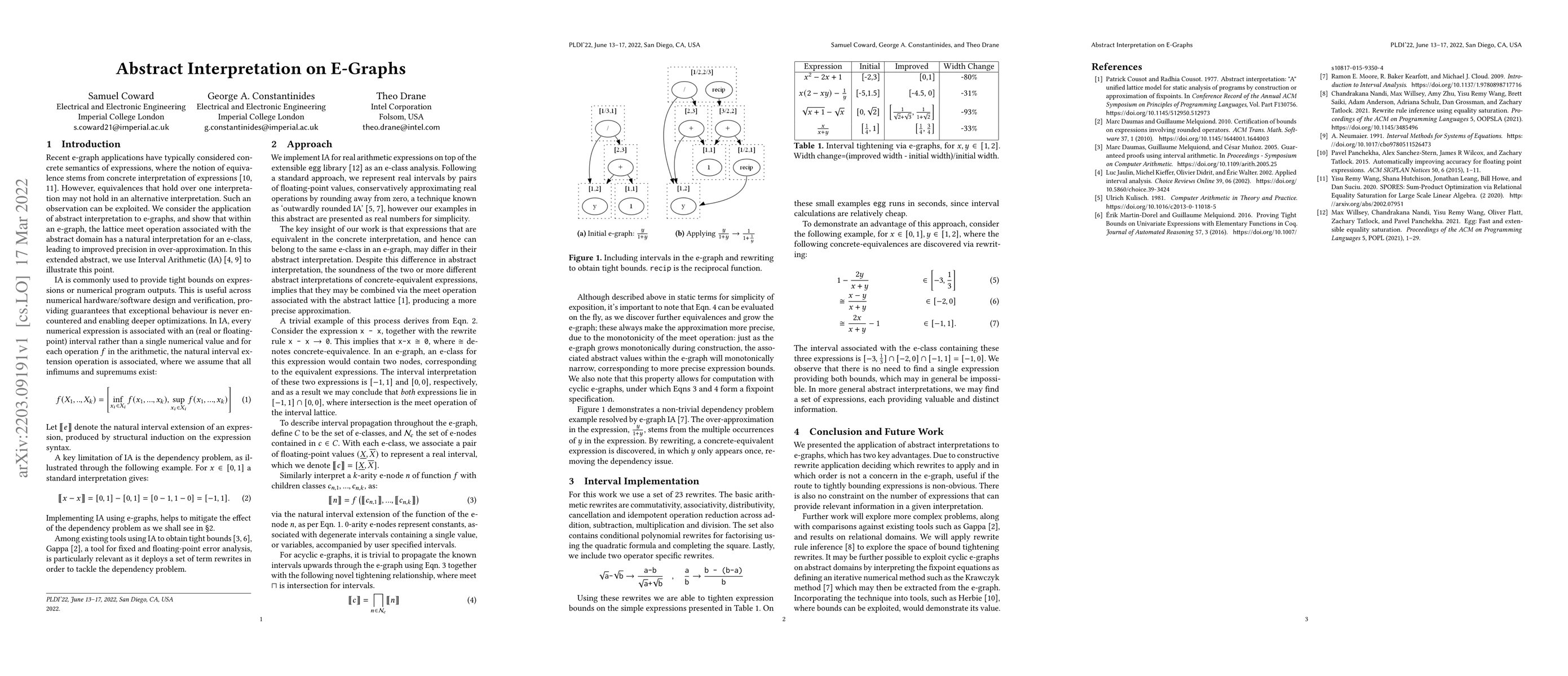 Thumbnail for Abstract Interpretation on E-Graphs
