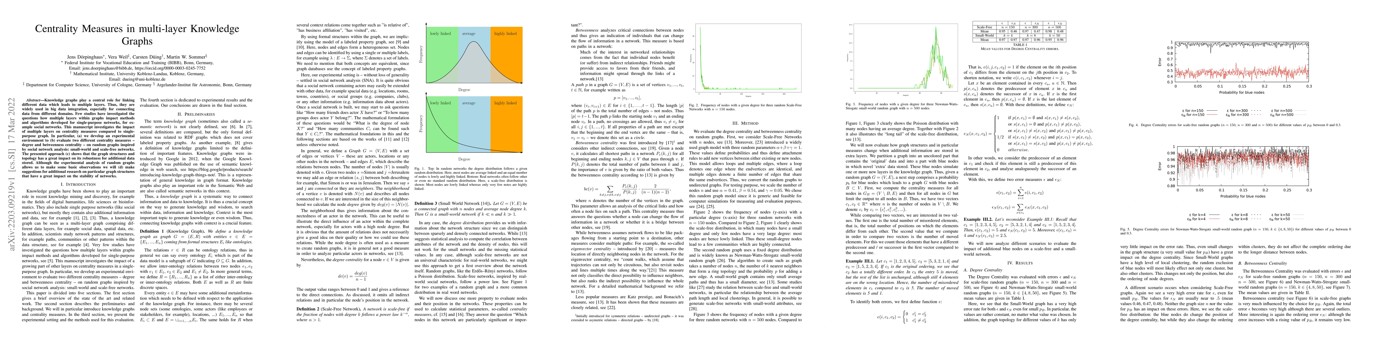 Thumbnail for Centrality Measures in multi-layer Knowledge Graphs