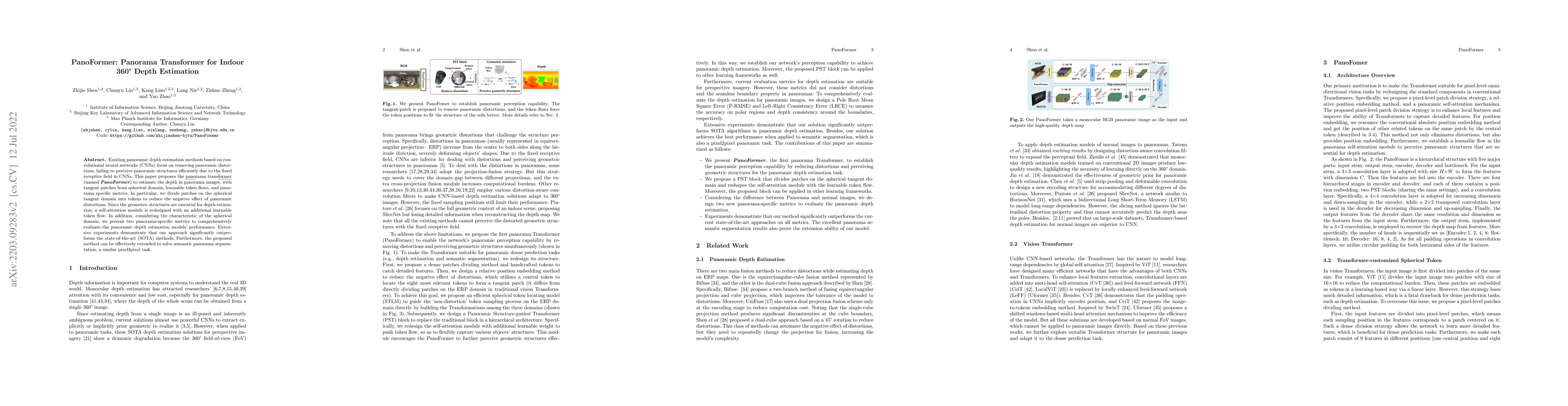 Thumbnail for PanoFormer: Panorama Transformer for Indoor 360 Depth Estimation