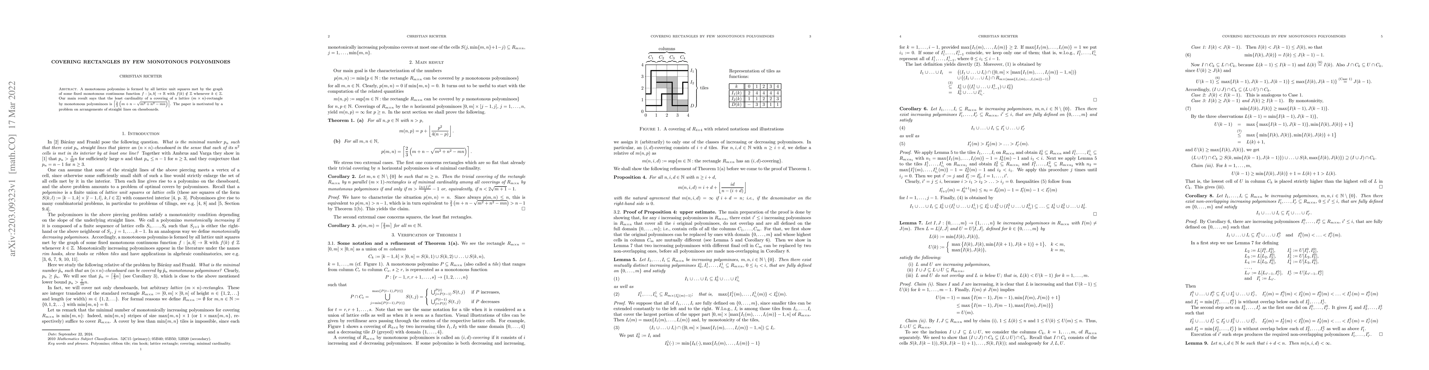 Thumbnail for Covering rectangles by few monotonous polyominoes