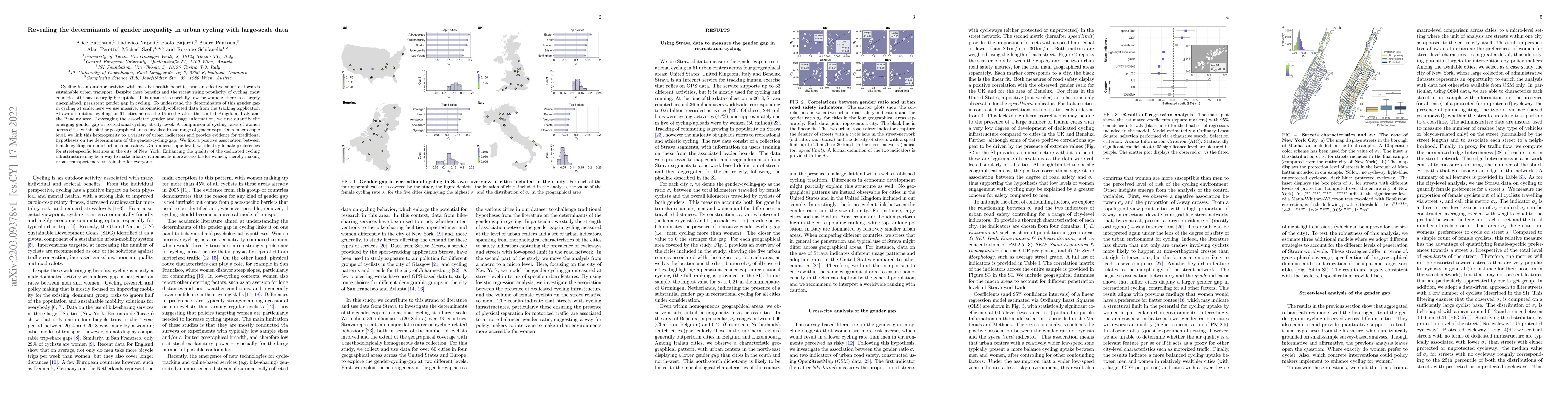 Thumbnail for Revealing the determinants of gender inequality in urban cycling with
  large-scale data