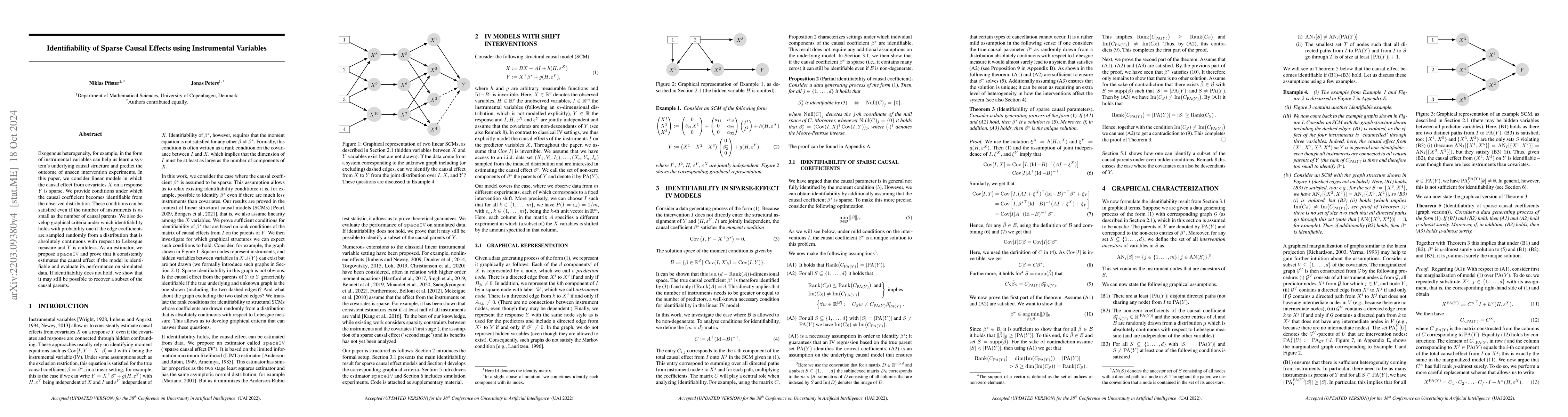 Thumbnail for Identifiability of Sparse Causal Effects using Instrumental Variables