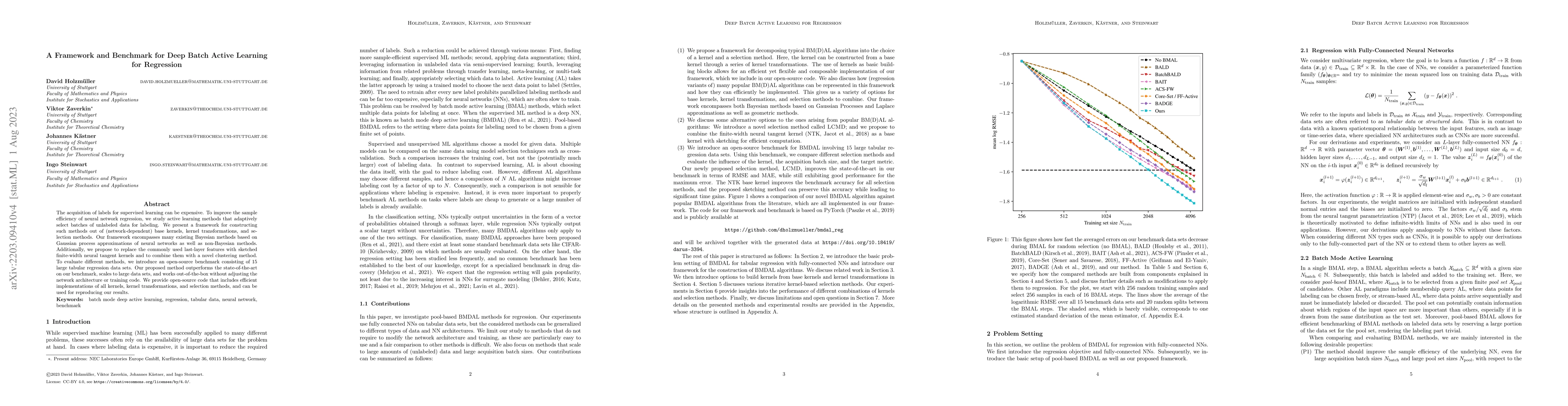 Thumbnail for A Framework and Benchmark for Deep Batch Active Learning for Regression