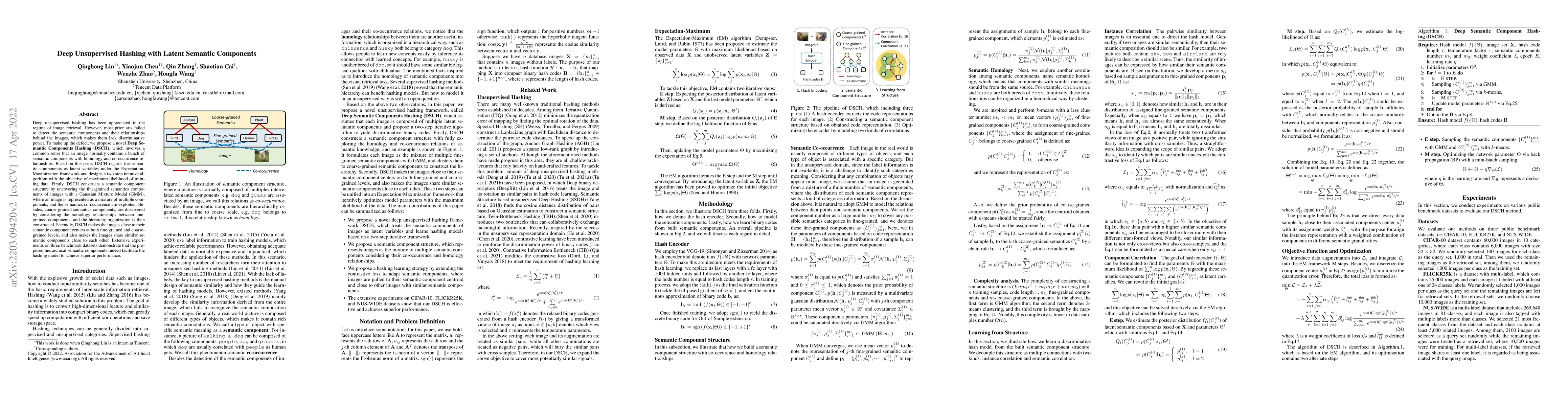 Thumbnail for Deep Unsupervised Hashing with Latent Semantic Components