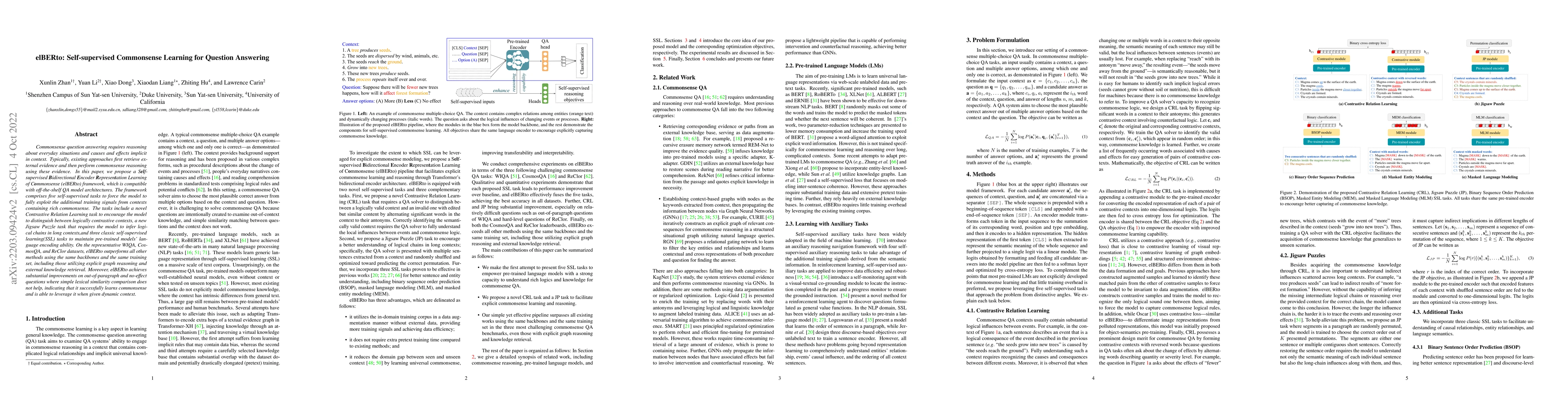 Thumbnail for elBERto: Self-supervised Commonsense Learning for Question Answering