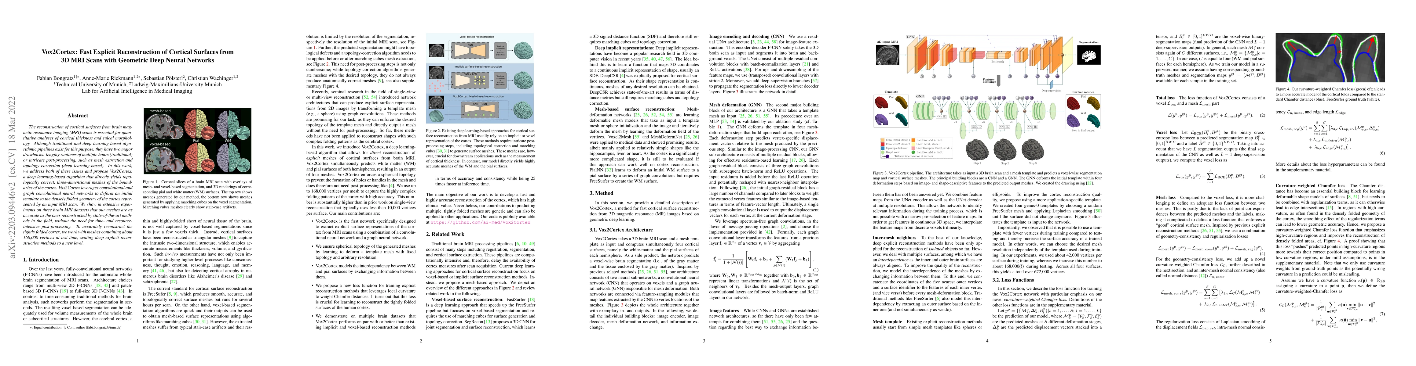 Thumbnail for Vox2Cortex: Fast Explicit Reconstruction of Cortical Surfaces from 3D
  MRI Scans with Geometric Deep Neural Networks