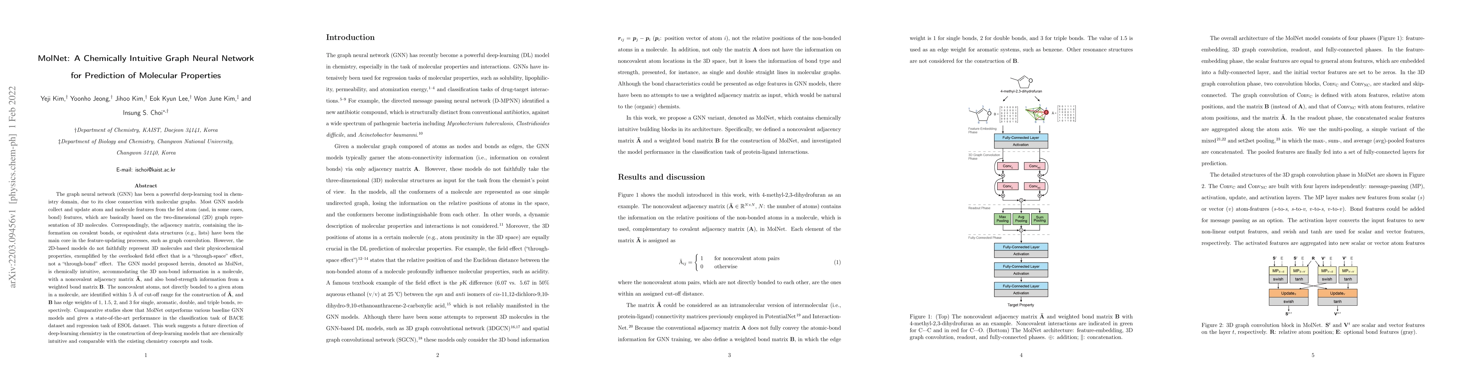 Thumbnail for MolNet: A Chemically Intuitive Graph Neural Network for Prediction of
  Molecular Properties