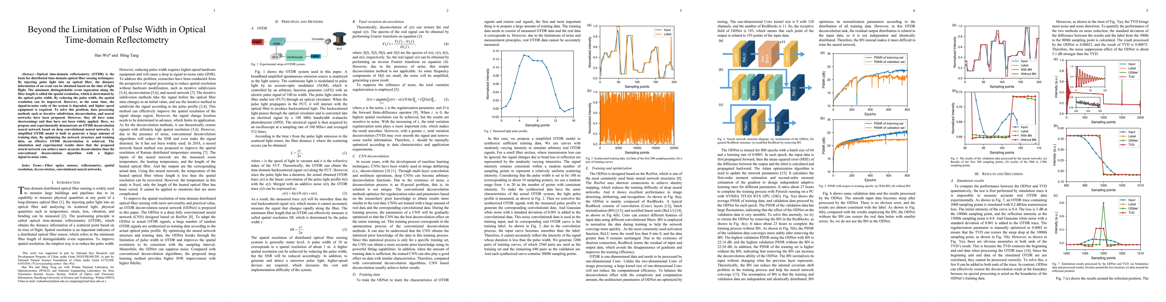 Thumbnail for Beyond the Limitation of Pulse Width in Optical Time-domain
  Reflectometry