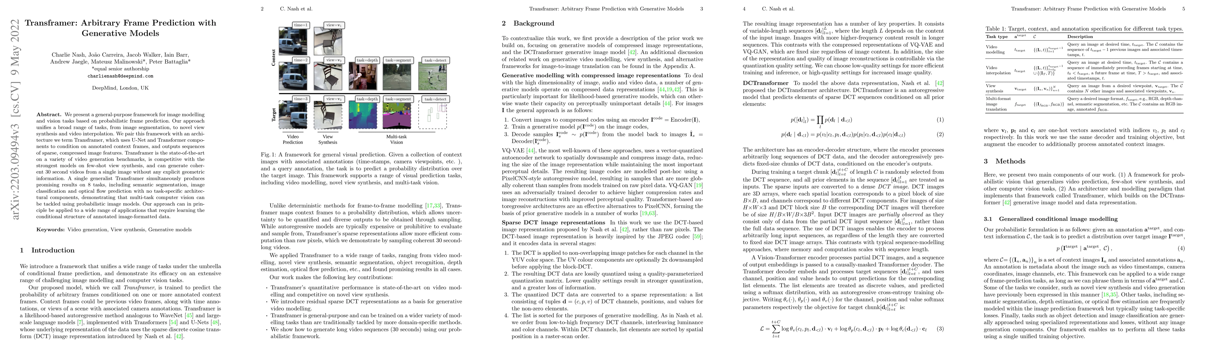 Thumbnail for Transframer: Arbitrary Frame Prediction with Generative Models
