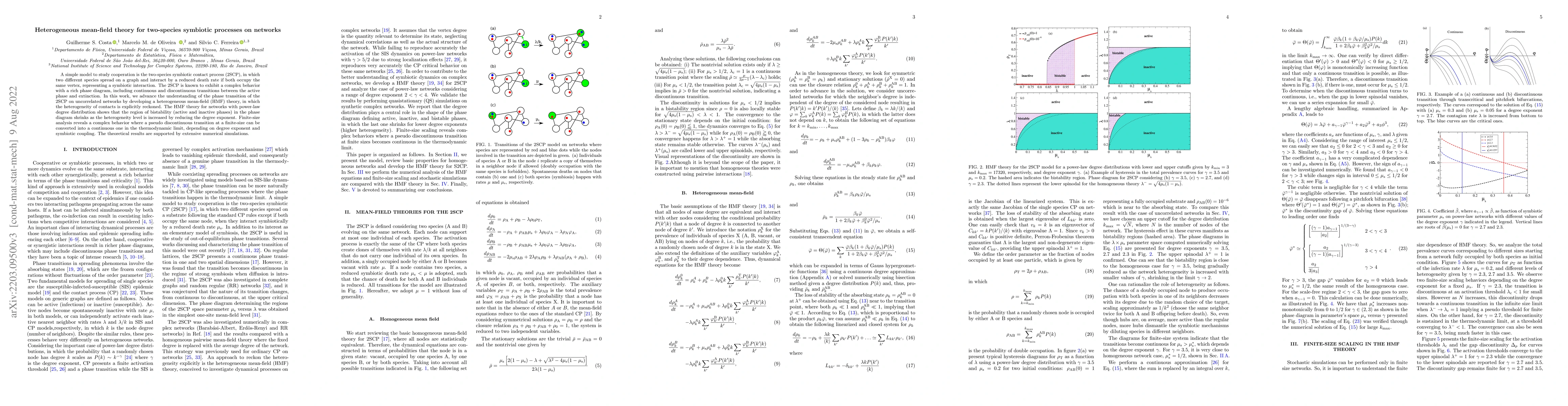Thumbnail for Heterogeneous mean-field theory for two-species symbiotic processes on
  networks