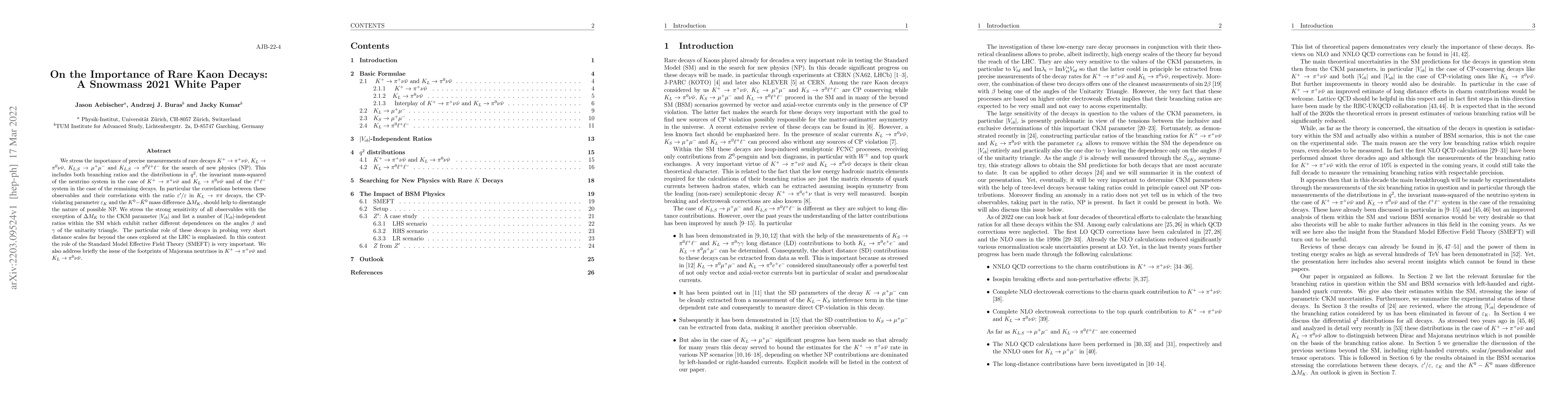 Thumbnail for On the Importance of Rare Kaon Decays: A Snowmass 2021 White Paper