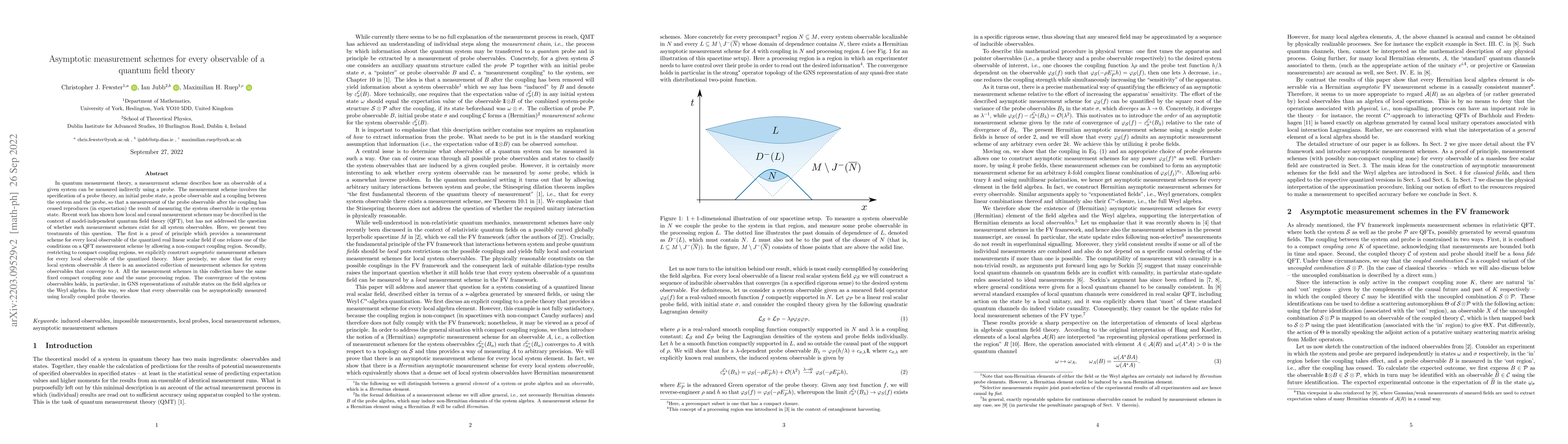 Thumbnail for Asymptotic measurement schemes for every observable of a quantum field
  theory