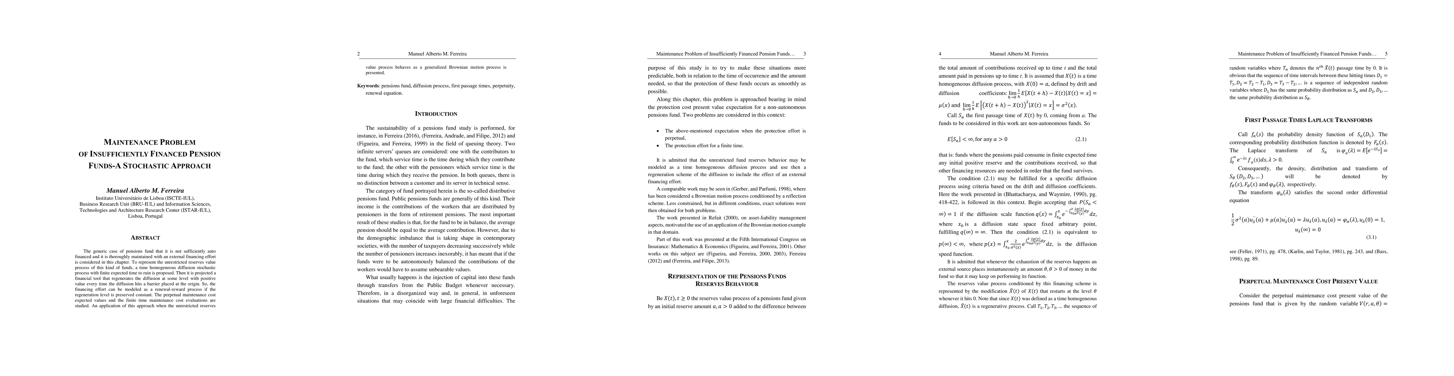 Thumbnail for Maintenance Problem of Insufficiently Financed Pension Funds -- A
  Stochastic Approach