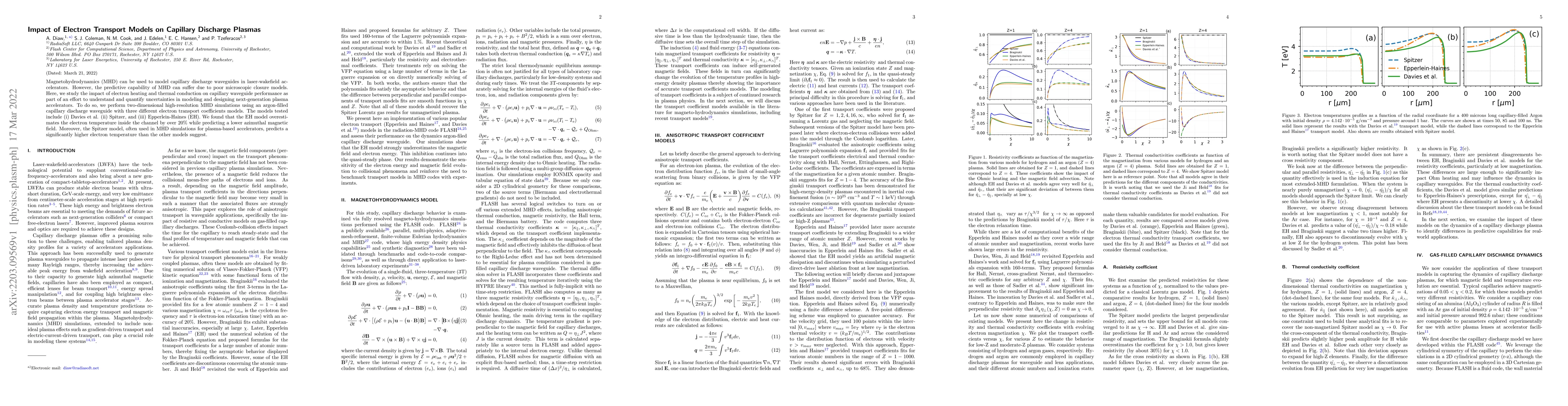 Thumbnail for Impact of Electron Transport Models on Capillary Discharge Plasmas