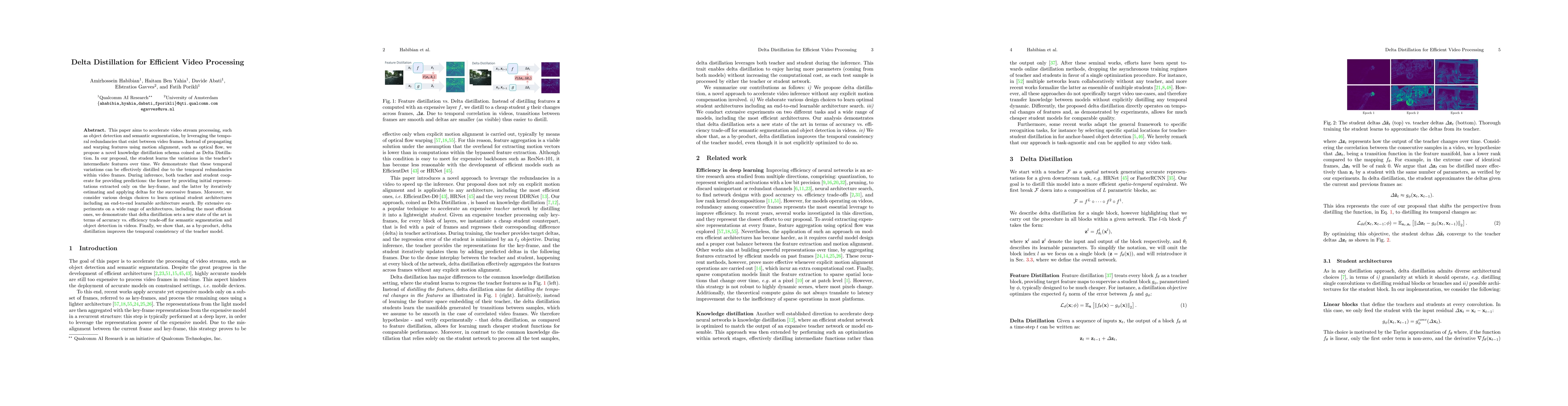 Thumbnail for Delta Distillation for Efficient Video Processing