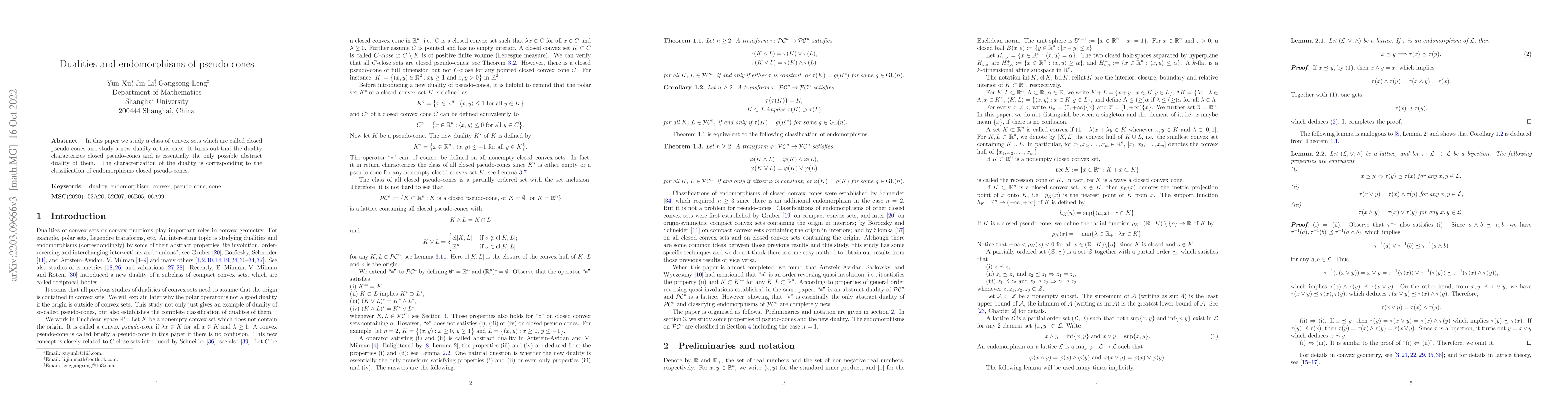 Thumbnail for Dualities and endomorphisms of pseudo-cones