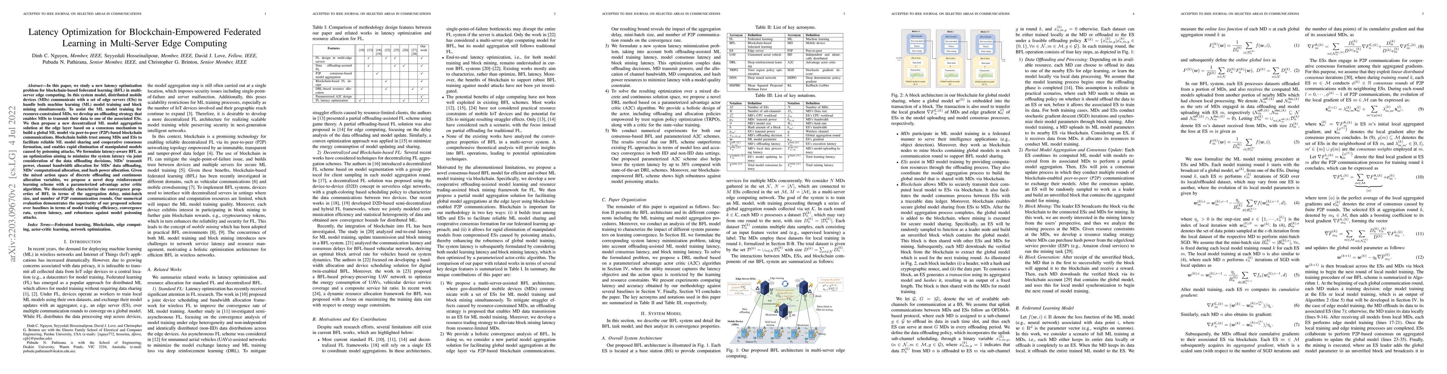 Thumbnail for Latency Optimization for Blockchain-Empowered Federated Learning in
  Multi-Server Edge Computing