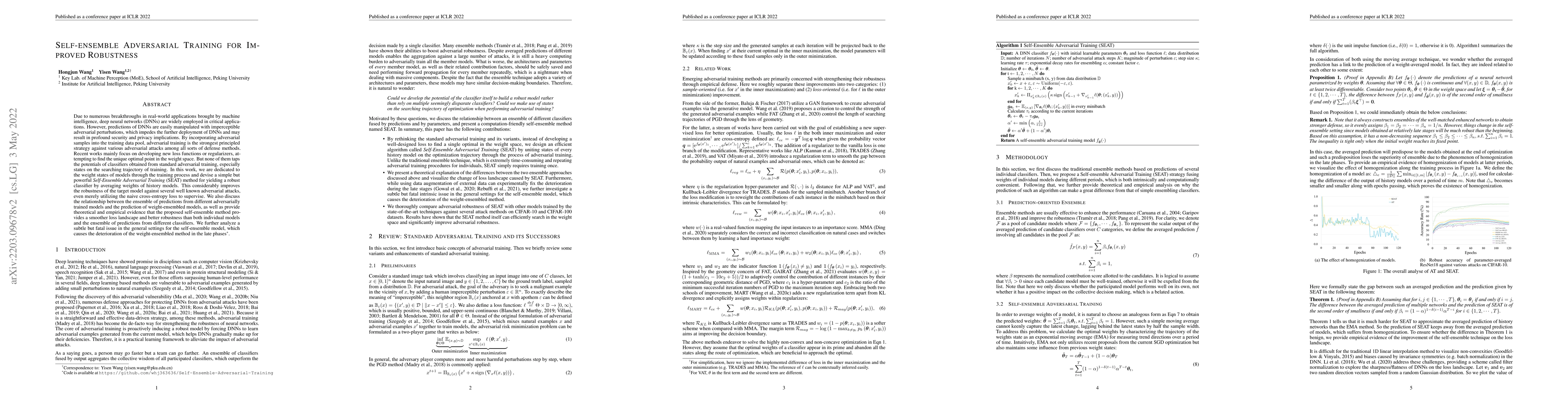 Thumbnail for Self-Ensemble Adversarial Training for Improved Robustness