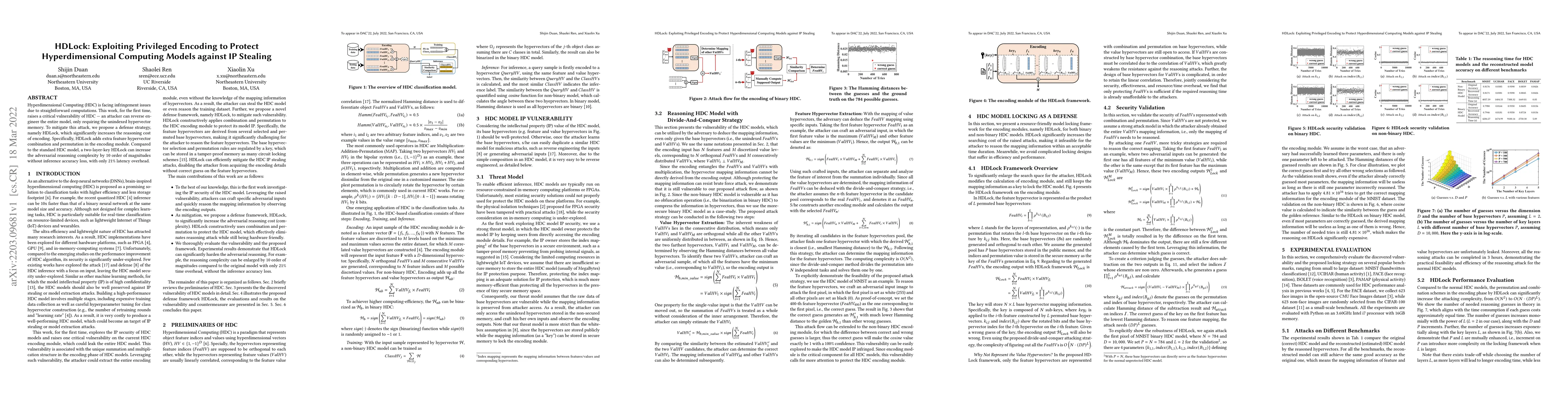 Thumbnail for HDLock: Exploiting Privileged Encoding to Protect Hyperdimensional
  Computing Models against IP Stealing