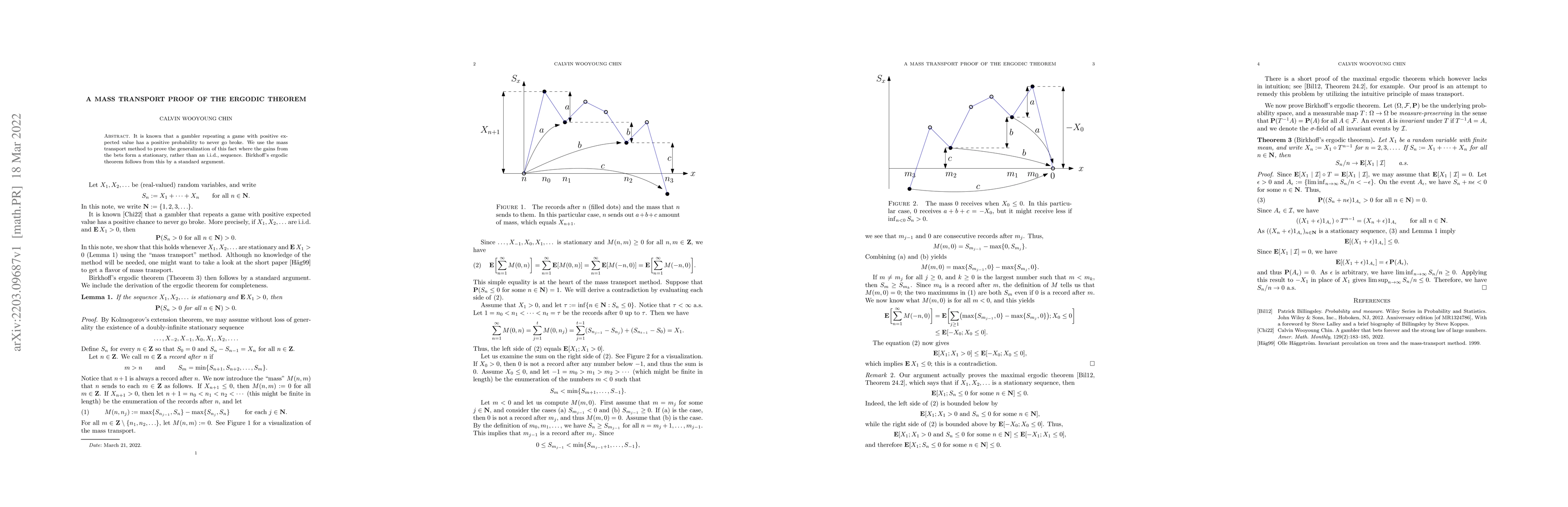 Thumbnail for A Mass Transport Proof of the Ergodic Theorem