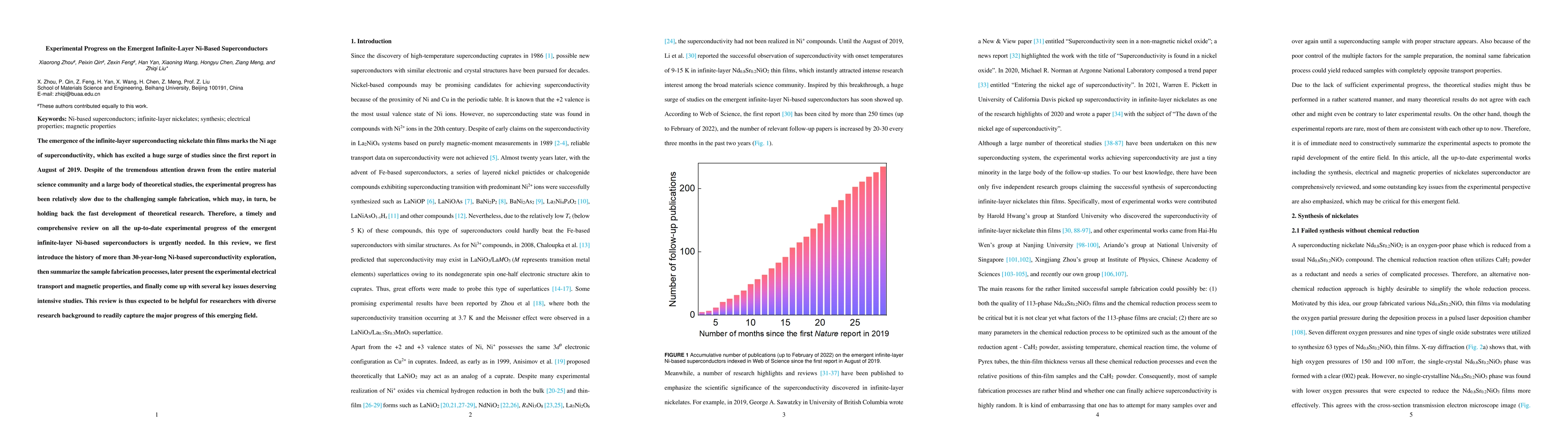 Thumbnail for Experimental Progress on the Emergent Infinite-Layer Ni-Based
  Superconductors