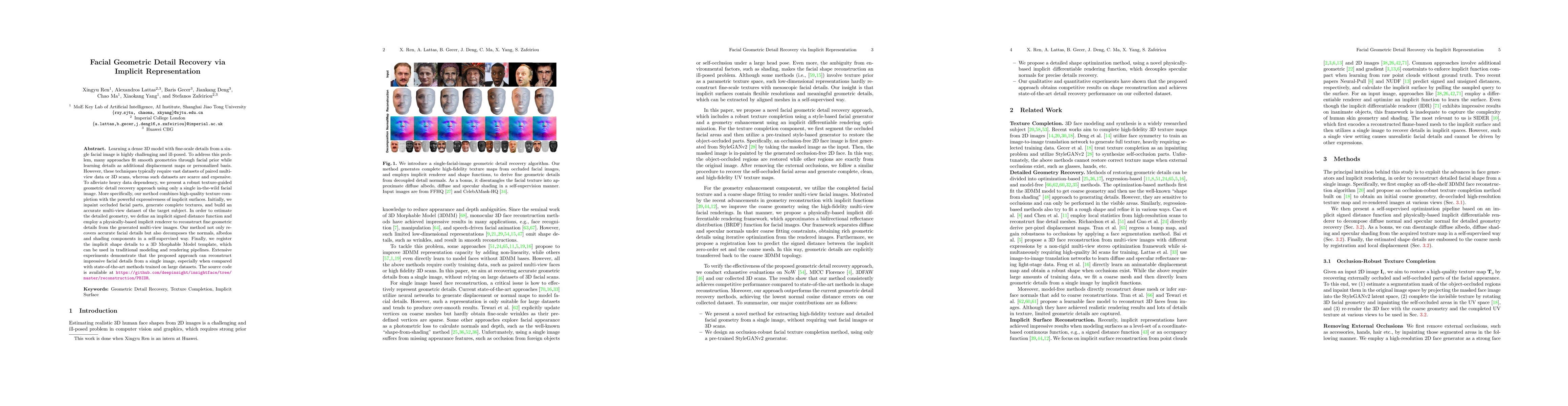Thumbnail for Facial Geometric Detail Recovery via Implicit Representation