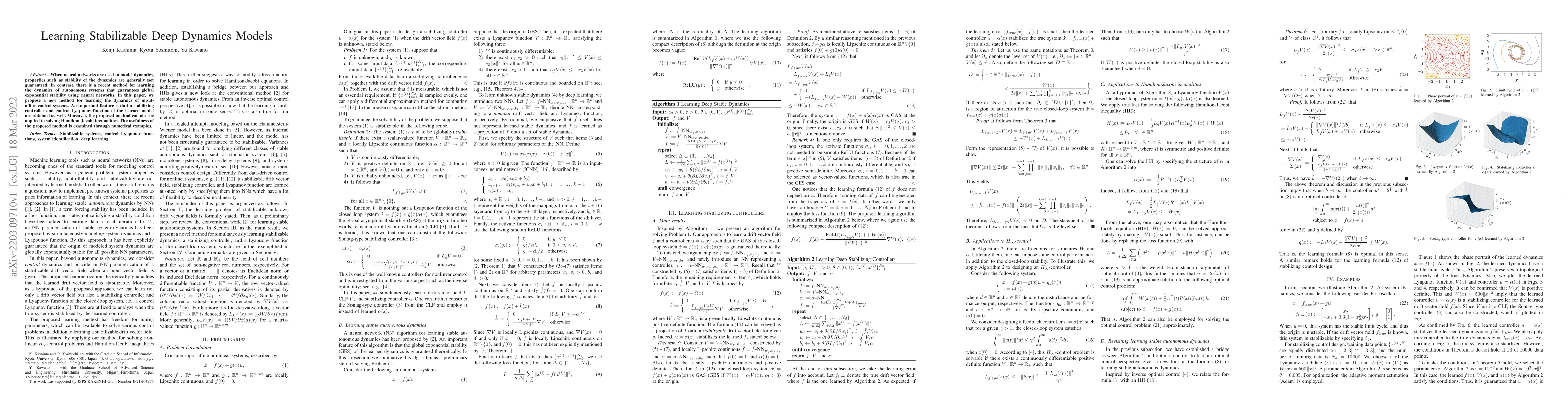 Thumbnail for Learning Stabilizable Deep Dynamics Models