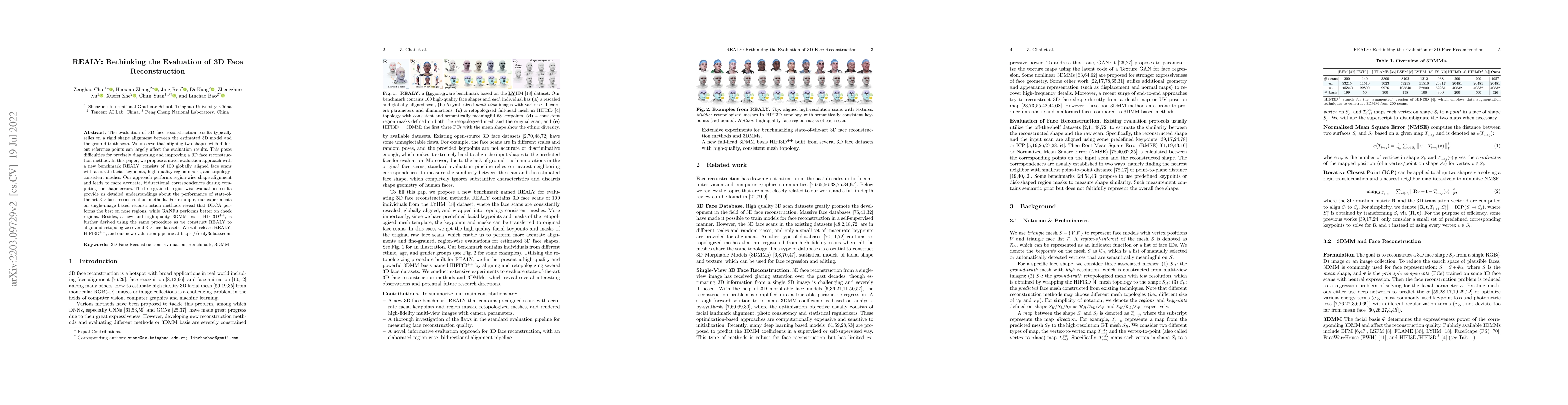 Thumbnail for REALY: Rethinking the Evaluation of 3D Face Reconstruction