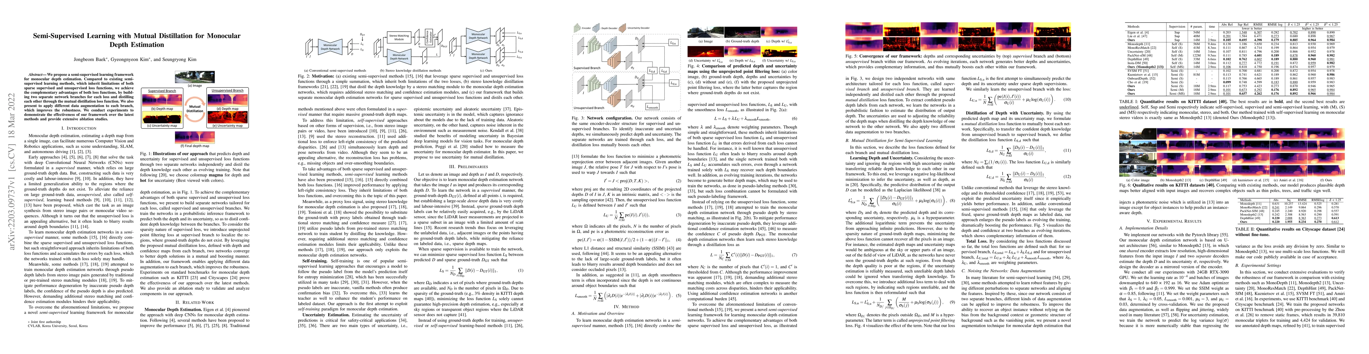 Thumbnail for Semi-Supervised Learning with Mutual Distillation for Monocular Depth
  Estimation