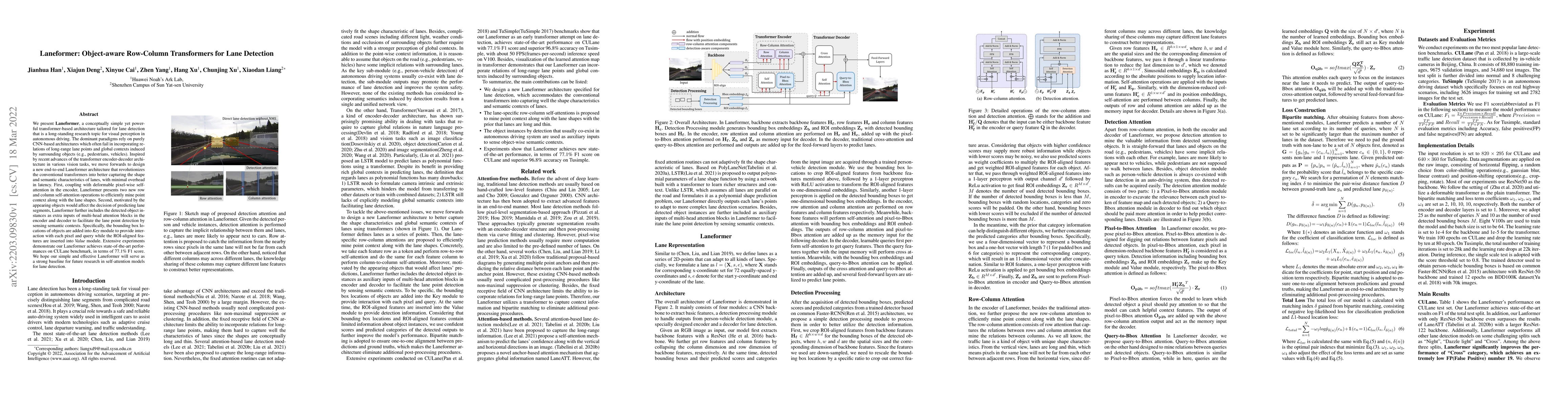 Thumbnail for Laneformer: Object-aware Row-Column Transformers for Lane Detection