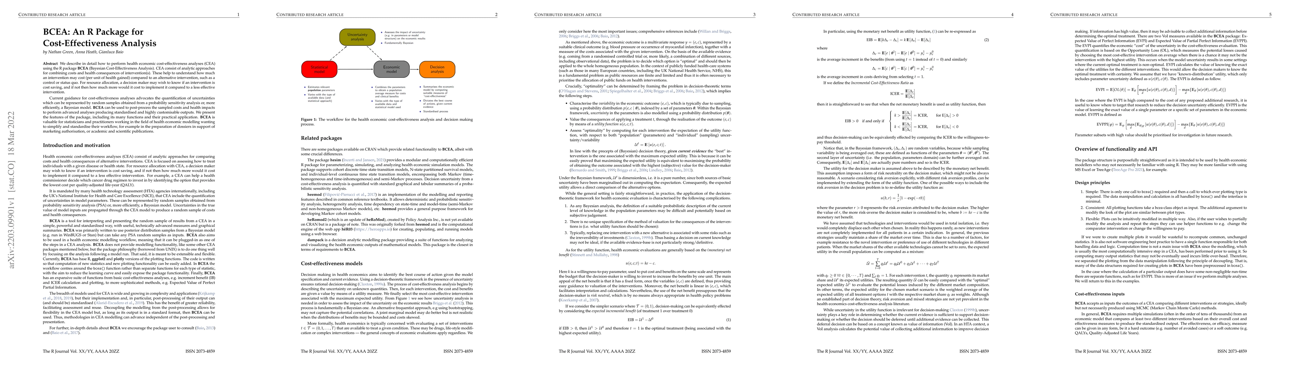 Thumbnail for BCEA: An R Package for Cost-Effectiveness Analysis