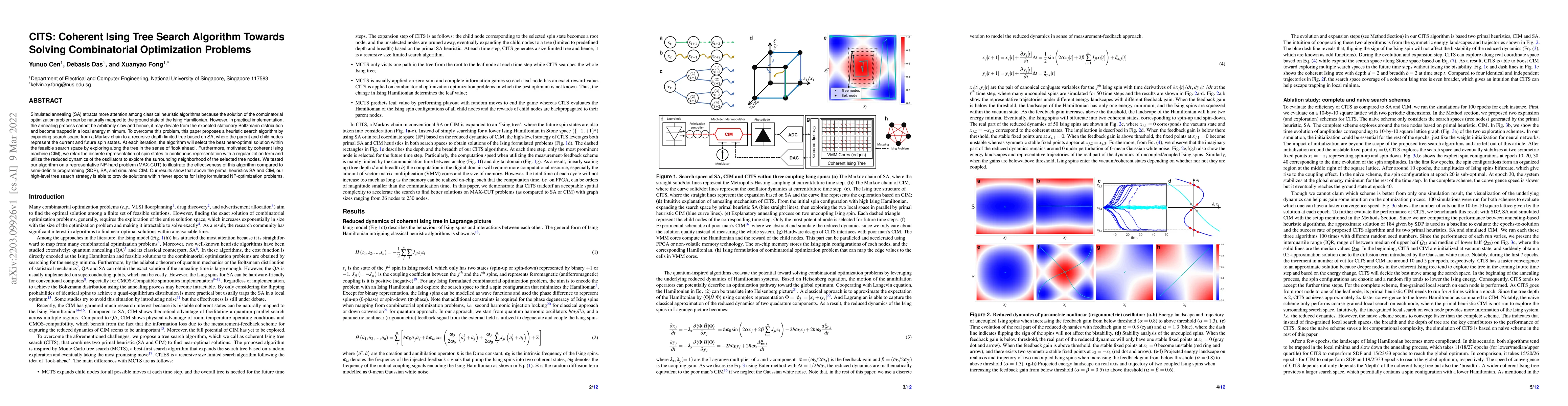 Thumbnail for CITS: Coherent Ising Tree Search Algorithm Towards Solving Combinatorial
  Optimization Problems