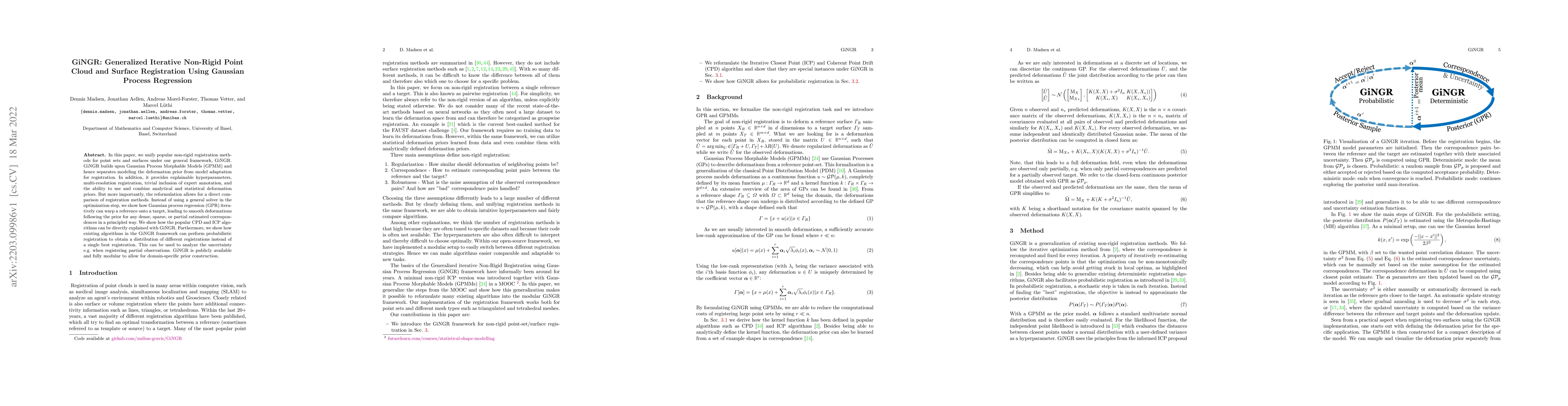 Thumbnail for GiNGR: Generalized Iterative Non-Rigid Point Cloud and Surface
  Registration Using Gaussian Process Regression