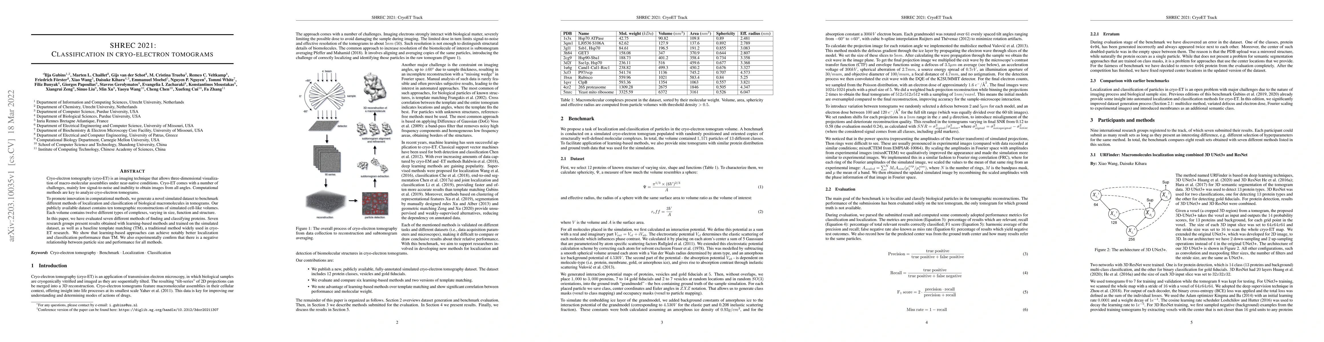 Thumbnail for SHREC 2021: Classification in cryo-electron tomograms
