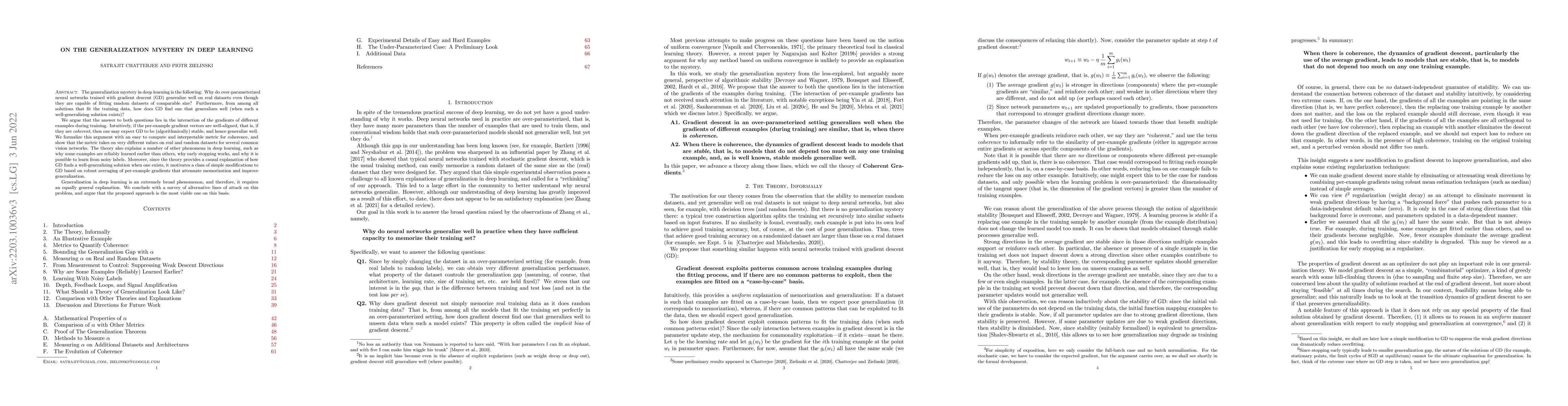 Thumbnail for On the Generalization Mystery in Deep Learning