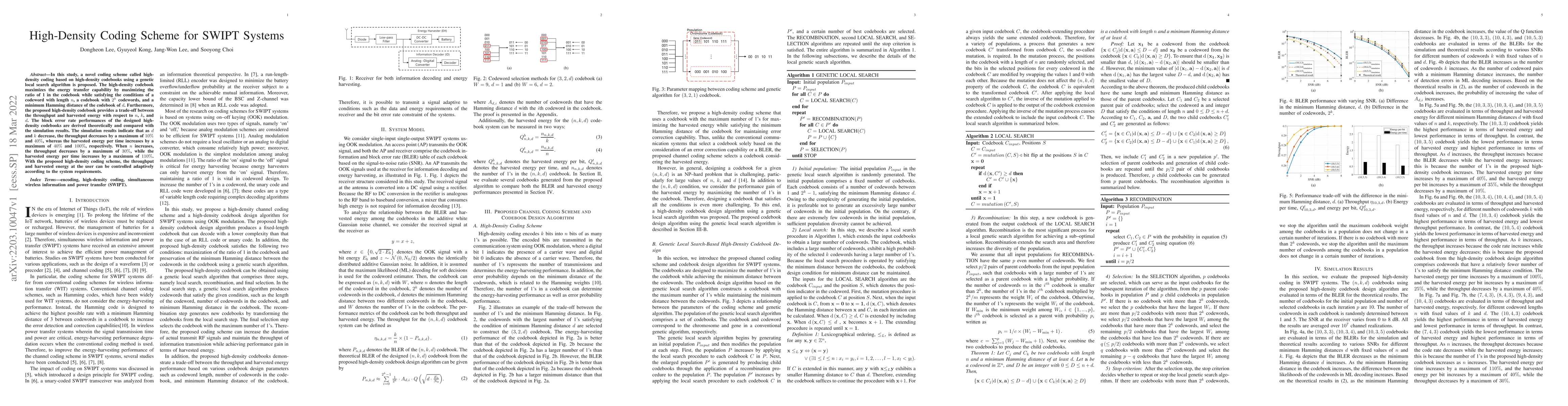 Thumbnail for High-Density Coding Scheme for SWIPT Systems