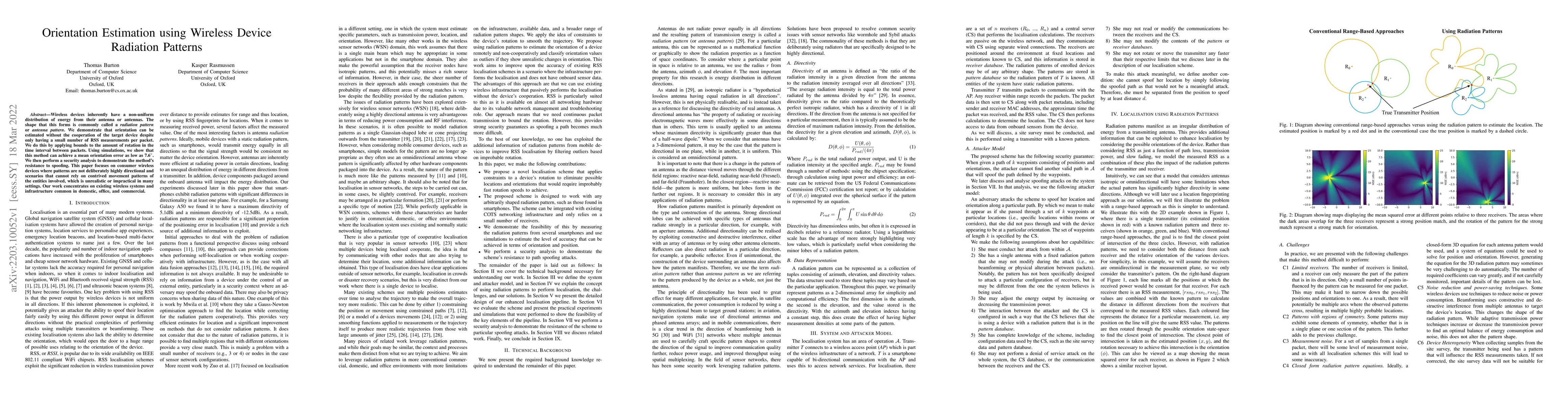 Thumbnail for Orientation Estimation using Wireless Device Radiation Patterns