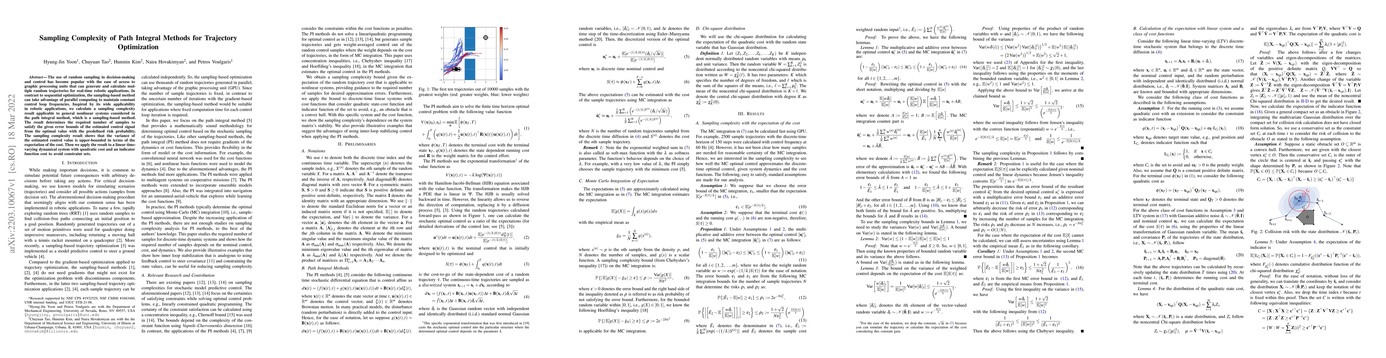 Thumbnail for Sampling Complexity of Path Integral Methods for Trajectory Optimization