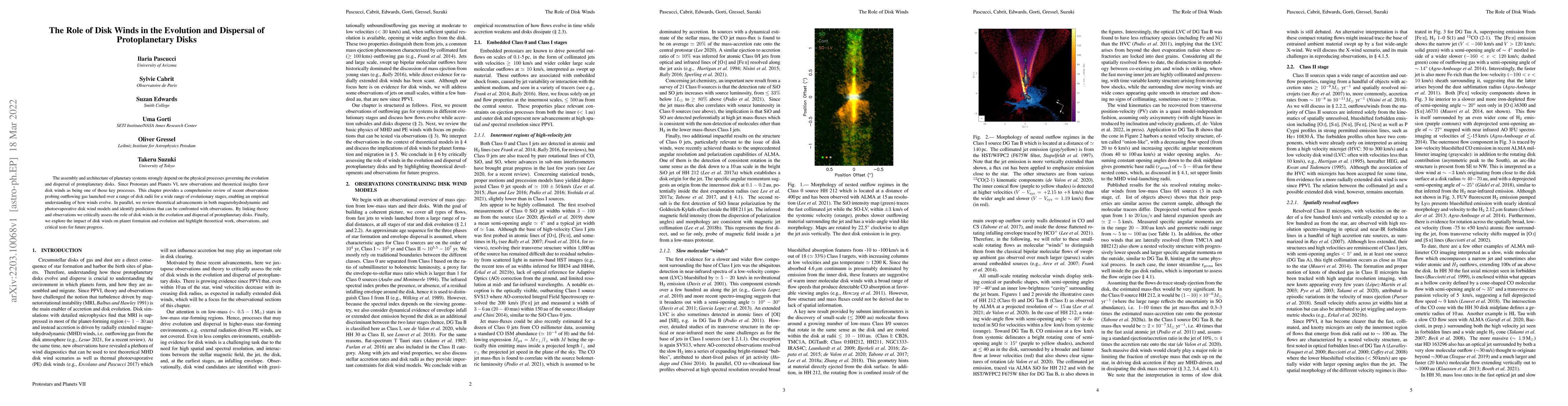 Thumbnail for The Role of Disk Winds in the Evolution and Dispersal of Protoplanetary
  Disks